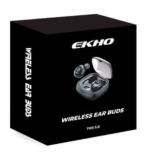 NIB EKHO Wireless Ear Buds EK525, black